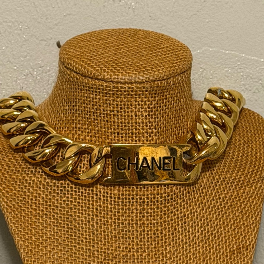 Vintage CHANEL Nameplate Belt or Necklace 1988 - Picture 2 of 8